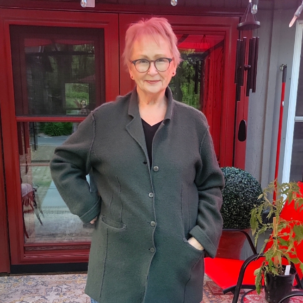 Studio Works Forest Green Boiled Wool Jacket